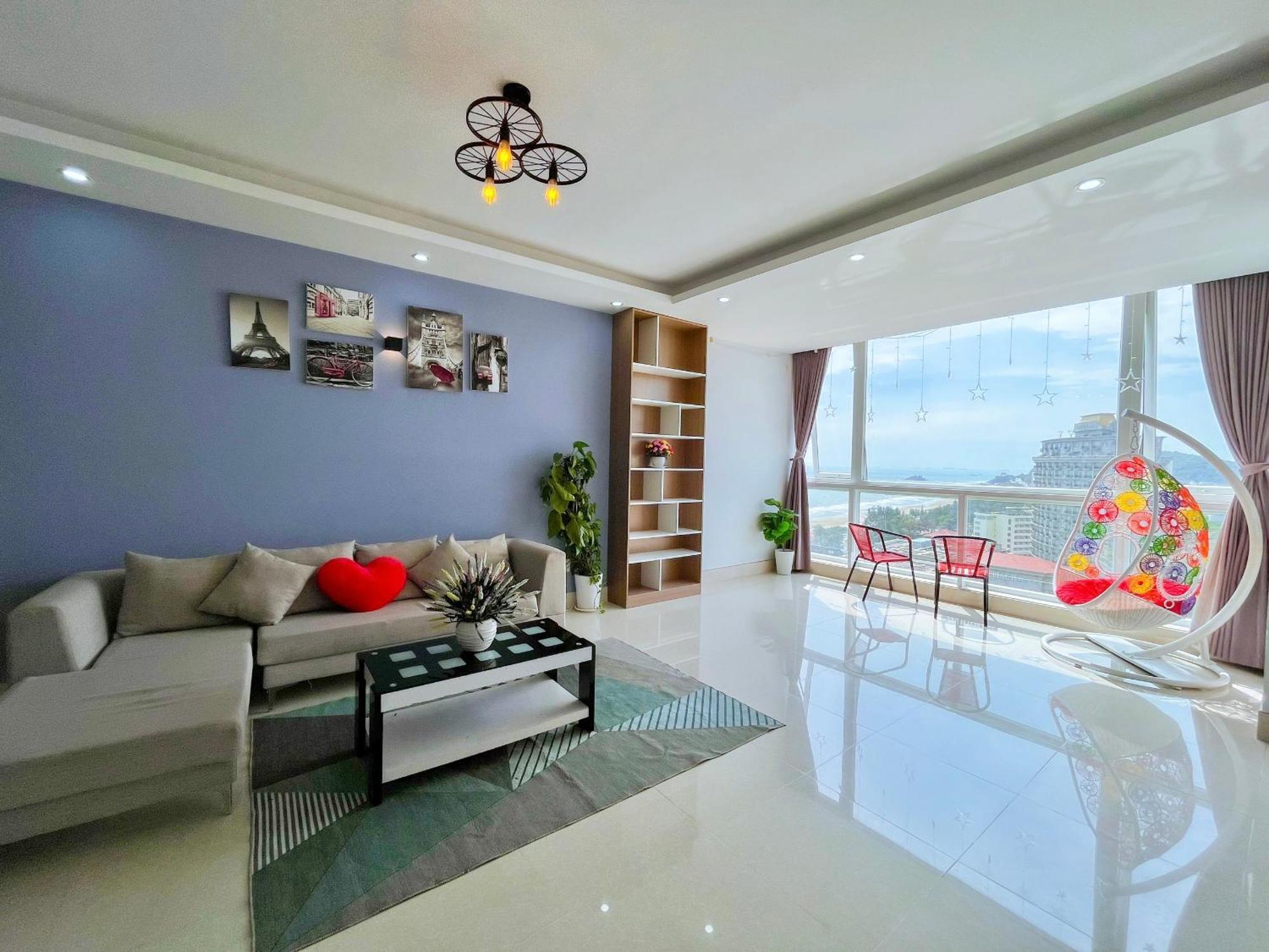 Can Ho Oasky,3 Phong View Dep Nhin Ra Bien,Nui Va Ho Bau Sen หวุงเต่า ภายนอก รูปภาพ