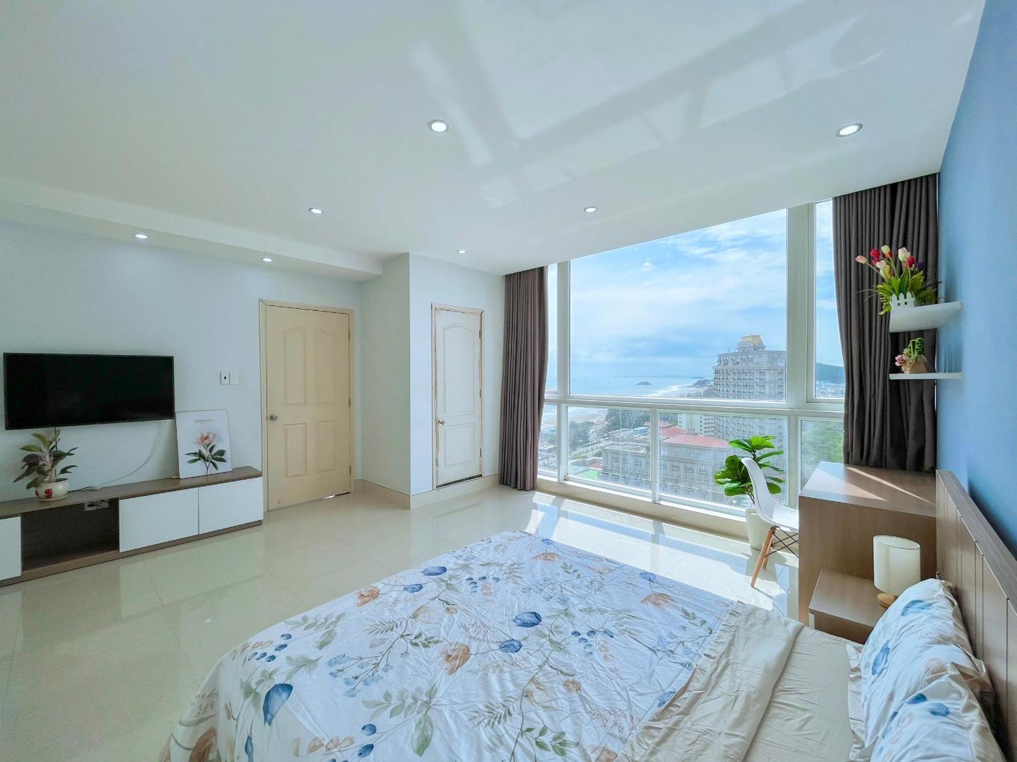 Can Ho Oasky,3 Phong View Dep Nhin Ra Bien,Nui Va Ho Bau Sen หวุงเต่า ภายนอก รูปภาพ