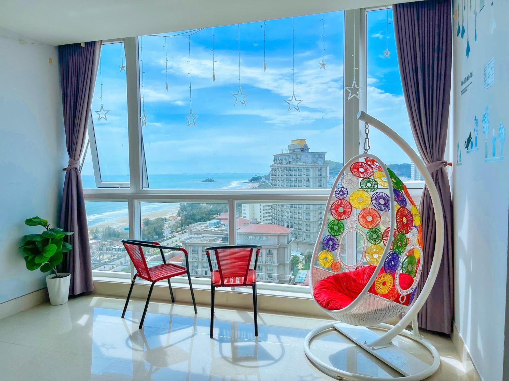 Can Ho Oasky,3 Phong View Dep Nhin Ra Bien,Nui Va Ho Bau Sen หวุงเต่า ภายนอก รูปภาพ