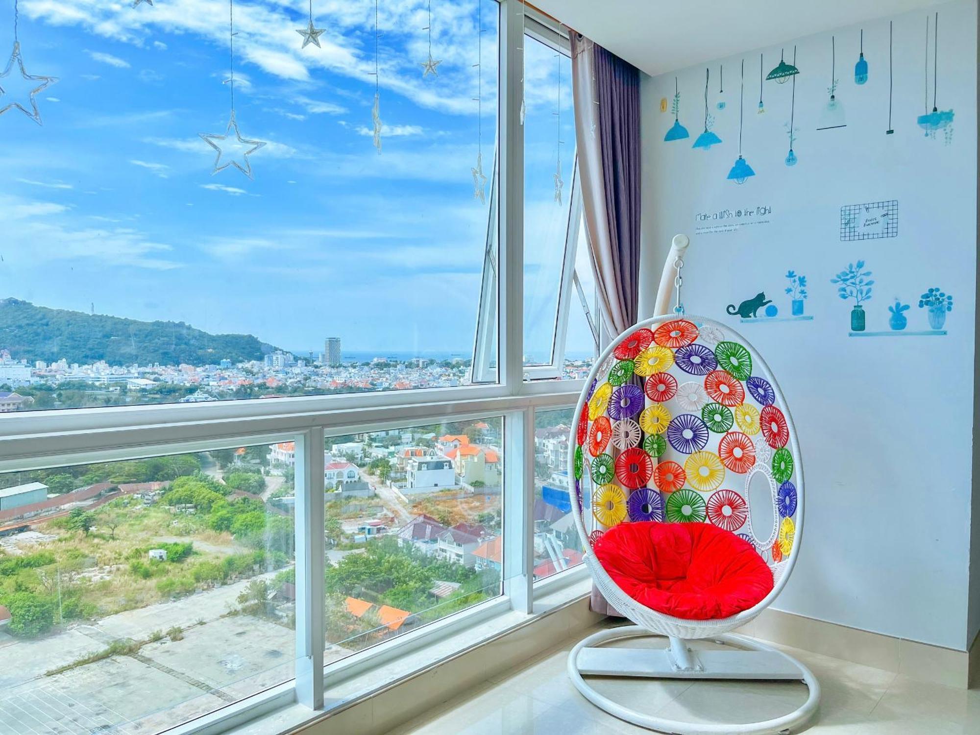 Can Ho Oasky,3 Phong View Dep Nhin Ra Bien,Nui Va Ho Bau Sen หวุงเต่า ภายนอก รูปภาพ